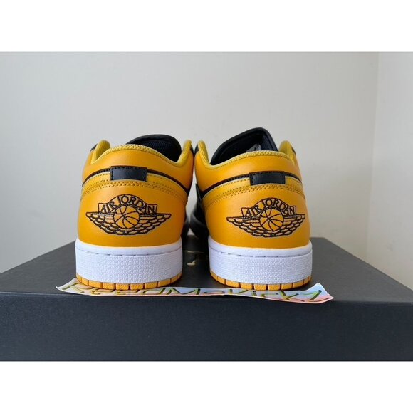 Jordan 1 Low Black Yellow Ochre Mens Sizes 553558 072 - Picture 5 of 6